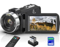 8K Video Camera Camcorder, 64MP IR Night Vision Vlogging Camera, 18X Zoom WiFi Digital Touch Screen Camcorder with 32G SD Card R6448