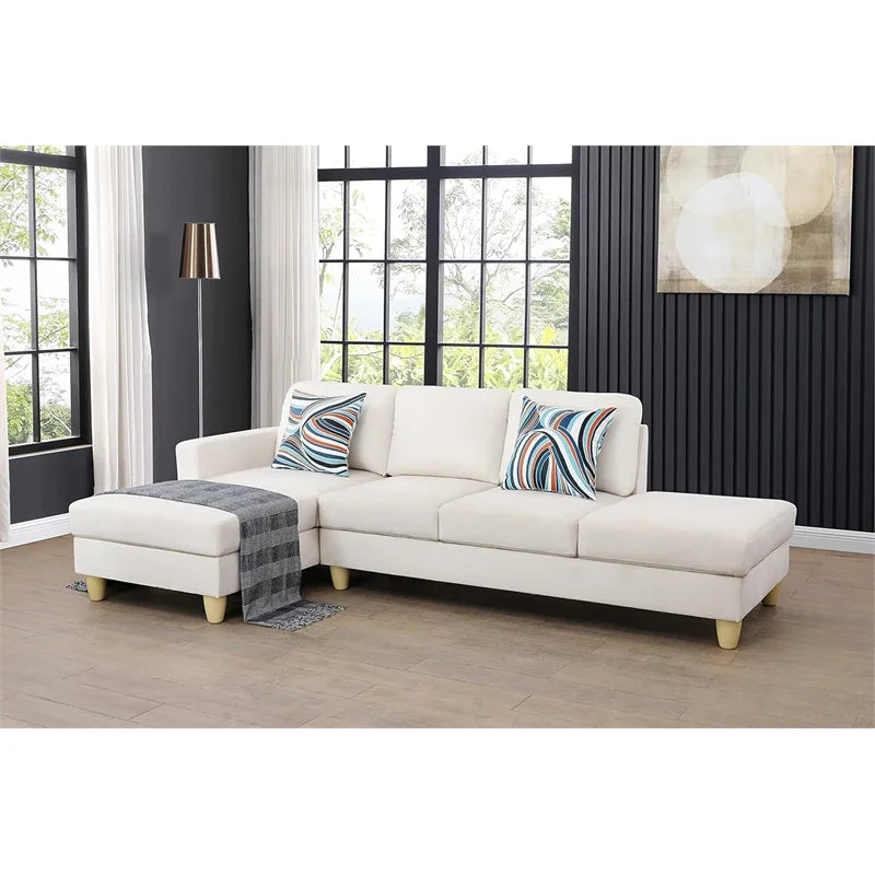 Cream White Sectional Sofa Y356