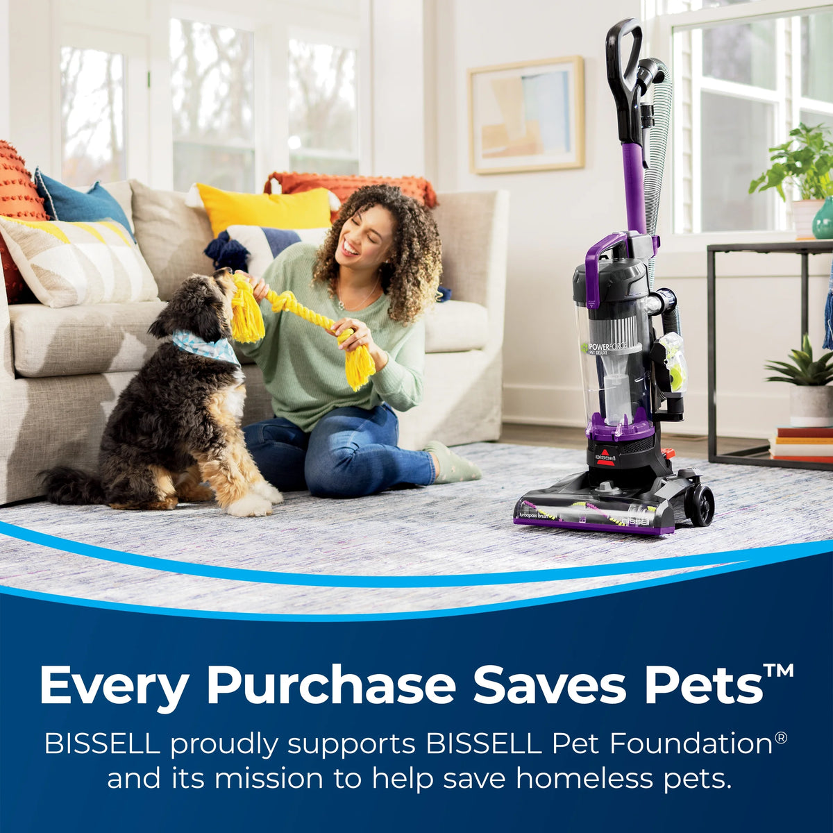 Bagless Upright Pet Vacuum with Live Wand L73426