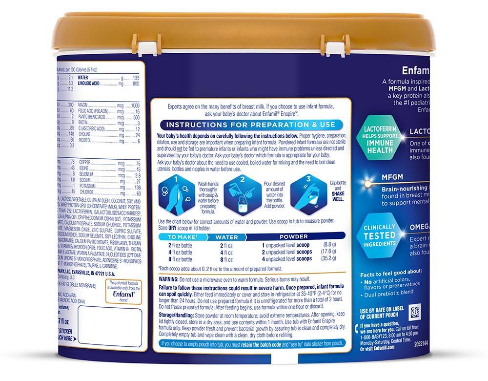 Infant Formula Powder 30 oz Refill Box Case of 4 T64165