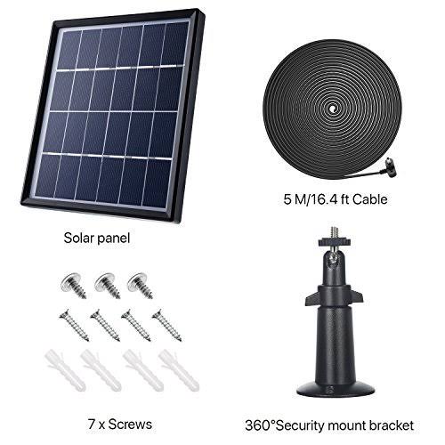 Solar Panel for Ring Spotlight Cam with Security Wall Mount 3.6 M Cable R327