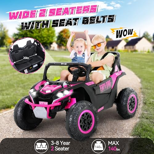 Kids Ride on Car, Electric 4WD Off-Road UTV Truck, 7Ah Battery with Remote Control, Blue G582994