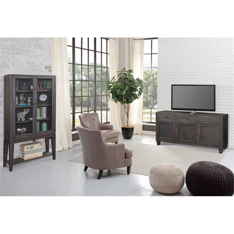 72x22 TV Console in Brown C5465