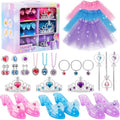 Princess Dress Up Toy Set with Shoes Skirts Crowns Wands Jewelry X572204