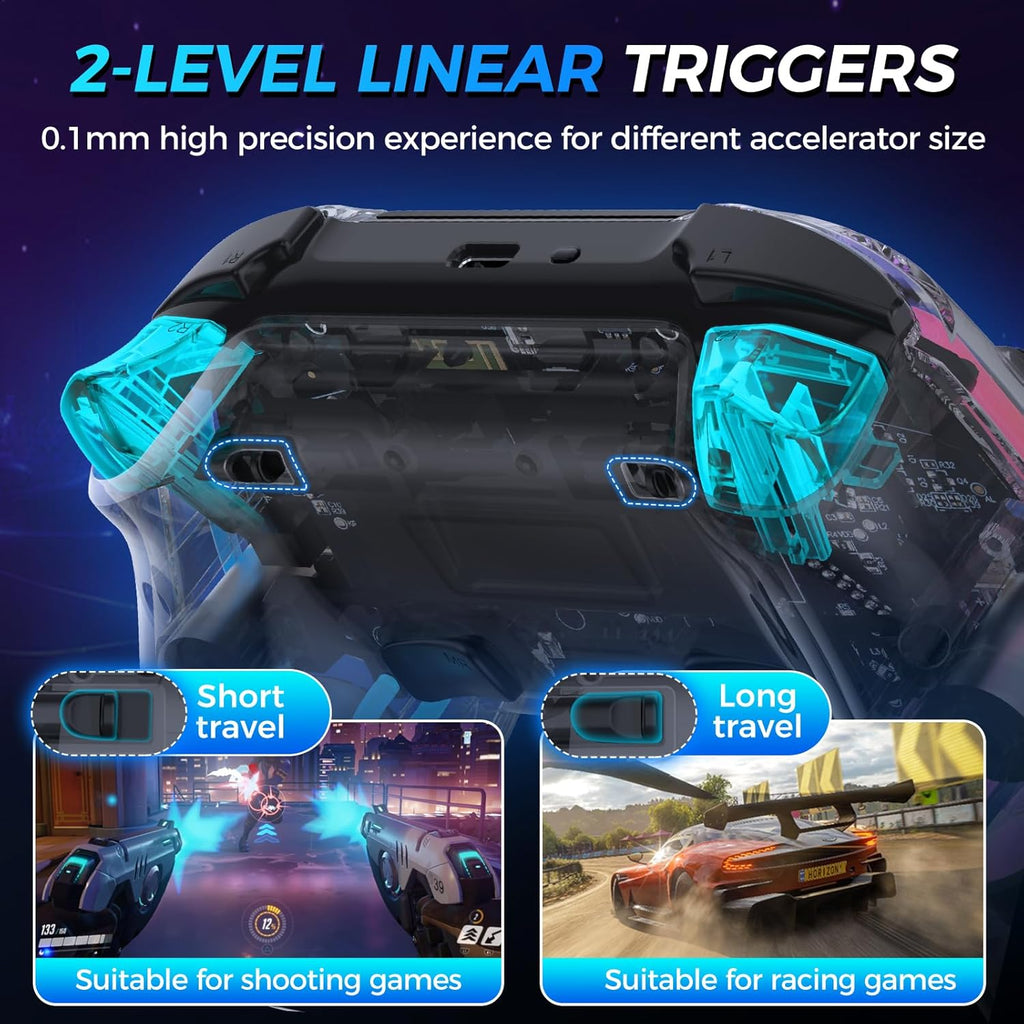 Wireless Controller for PS4 with Hall Effect Joysticks and Triggers H706