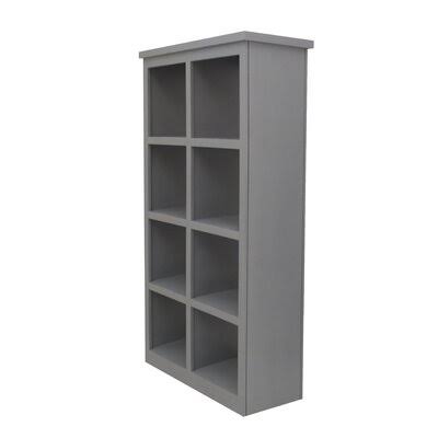 Cube Bookcase Dove Gray 2 Shelves V783564