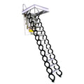 Black and White 13 Steps Al-Mg Alloy Telescopic Folding Ladder E6300