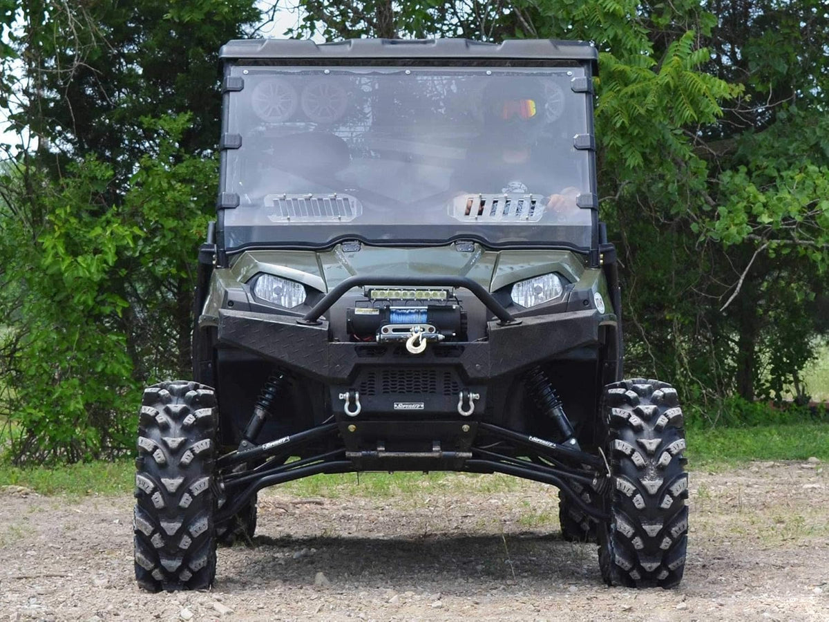 Vented Full Windshield for Polaris Ranger Full-Size 570 / Crew, 1/4 Thick Polycarbonate Q1986