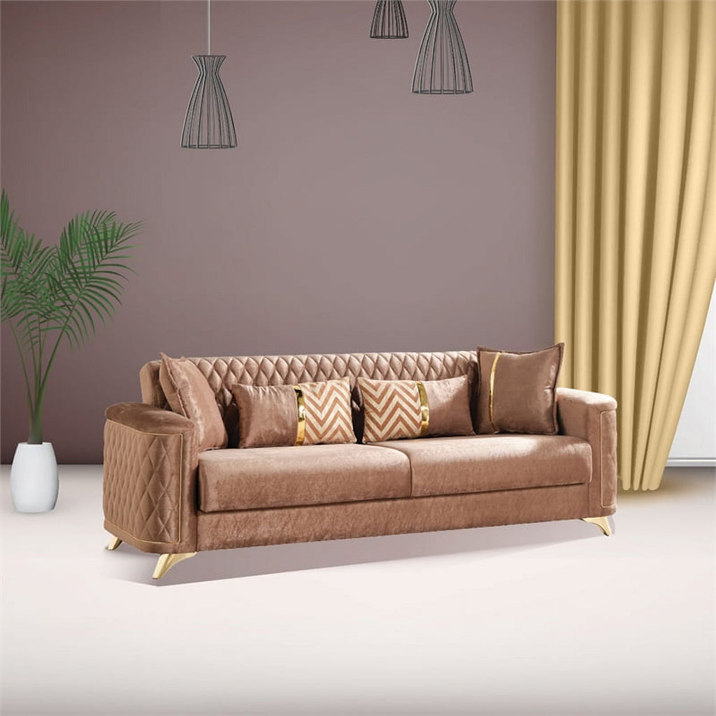 Copper Velvet Sofa P28065