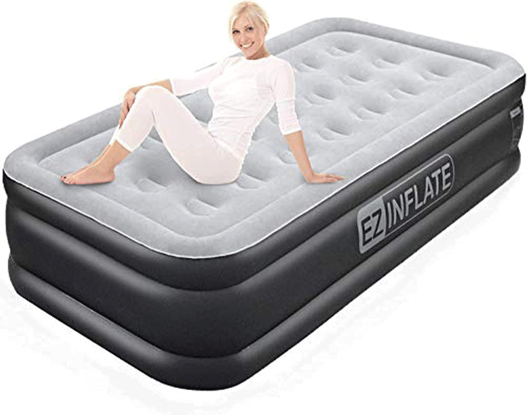 Queen Size Double-High Inflatable Air Mattress with Built in Pump M8628