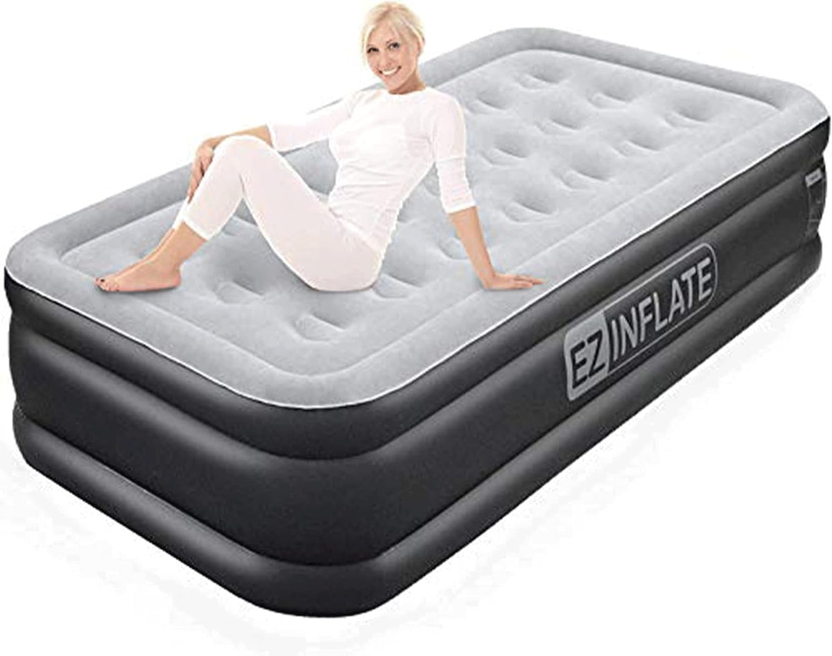 Queen Size Double-High Inflatable Air Mattress with Built in Pump M8628