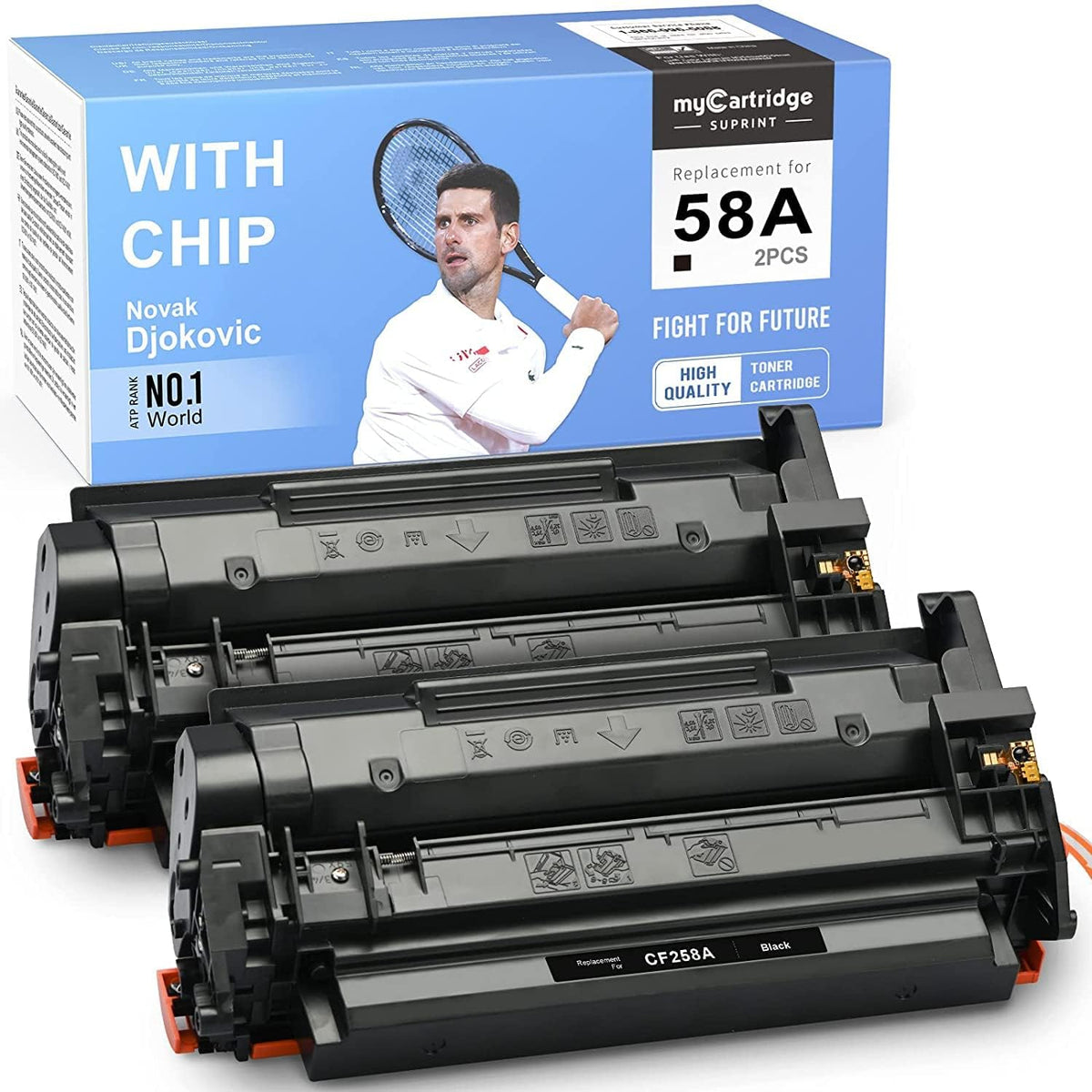 Black 2-Pack Compatible Toner Cartridge L8658