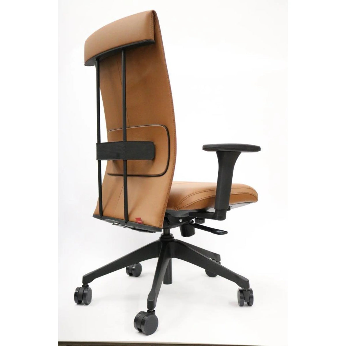 Camel Leather Office Chair J7365