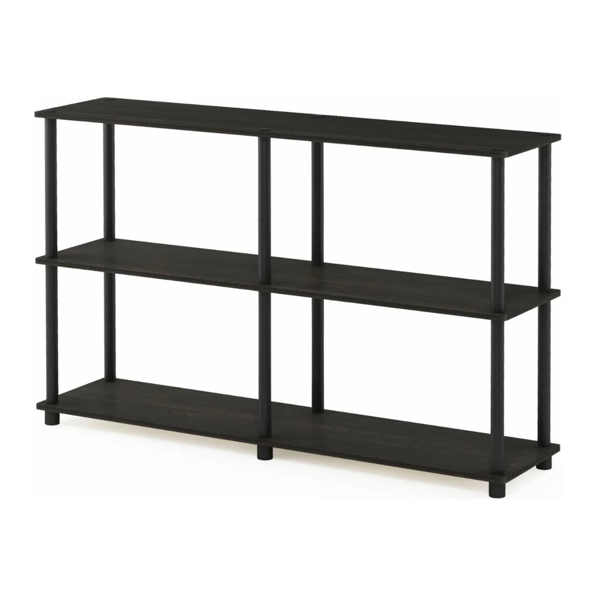 3-Tier Double Size Storage Display Rack in Black/Gray E103