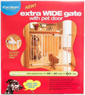 Extra Wide Walk Thru Gate Extension with Pet Door C30043