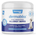 Medicated Hydrocortisone Allergy Cat & Dog Wipes U611