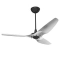 60 Ceiling Fan with Brushed Aluminum Blades and Black Finish E27233