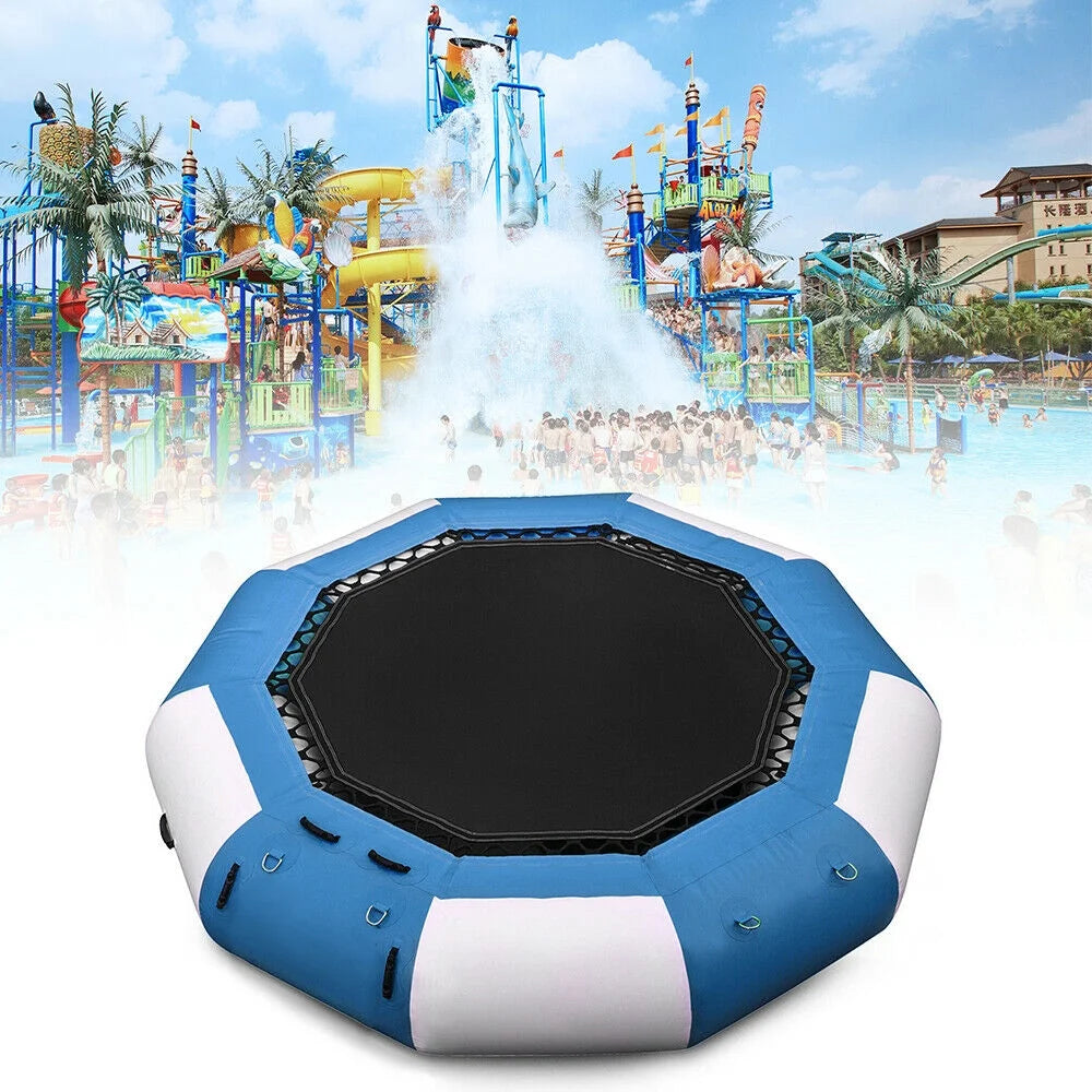 17Ft Inflatable Water Trampoline Floating Jump Bounce Platform 400kg/ 880lb Z225997