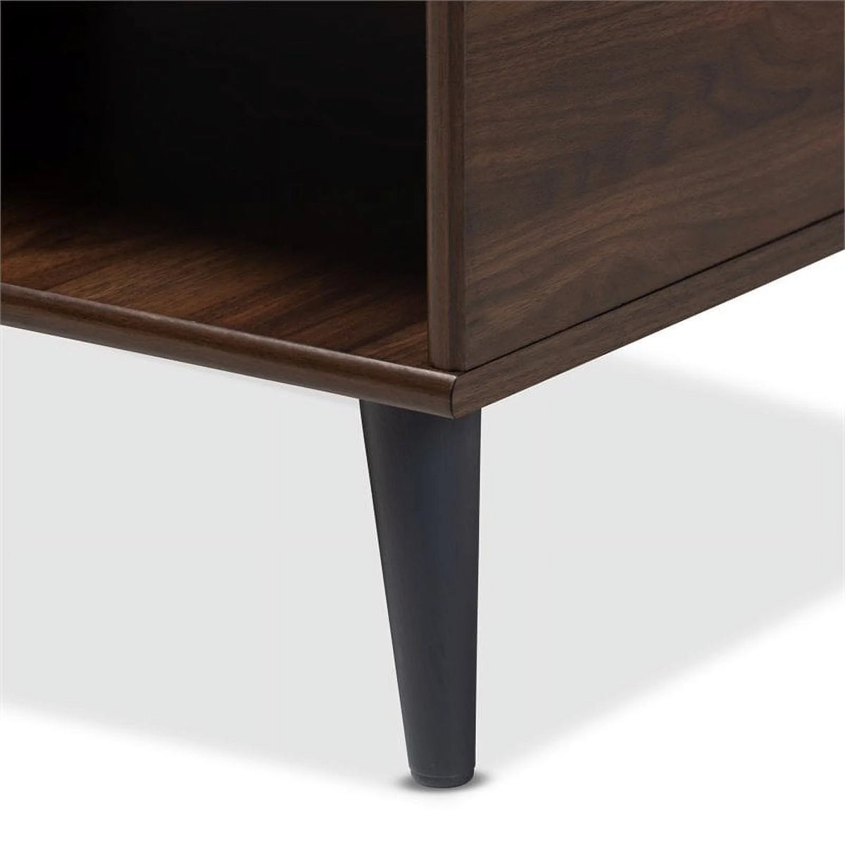 Wood Coffee Table in Brown and Dark Grey J69808