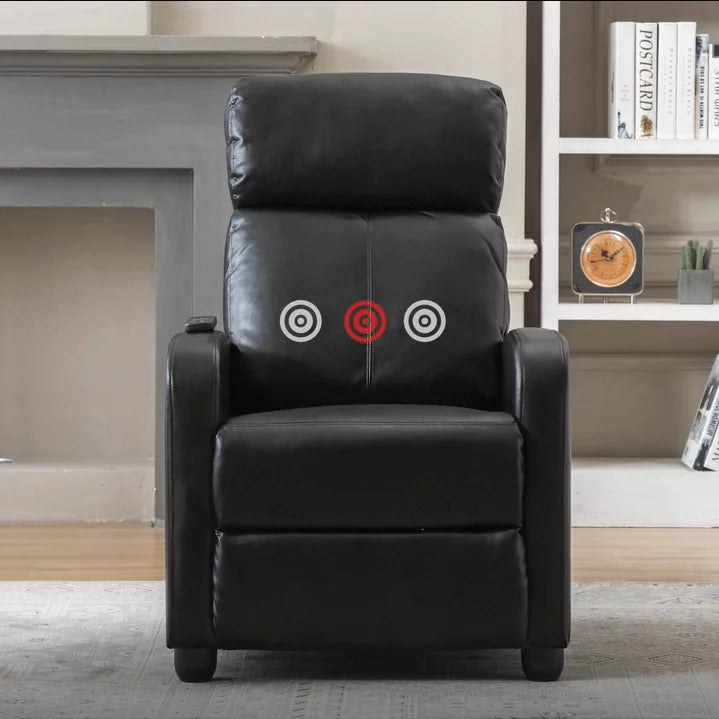 PU Leather Recliner with Massage and Heat X628337