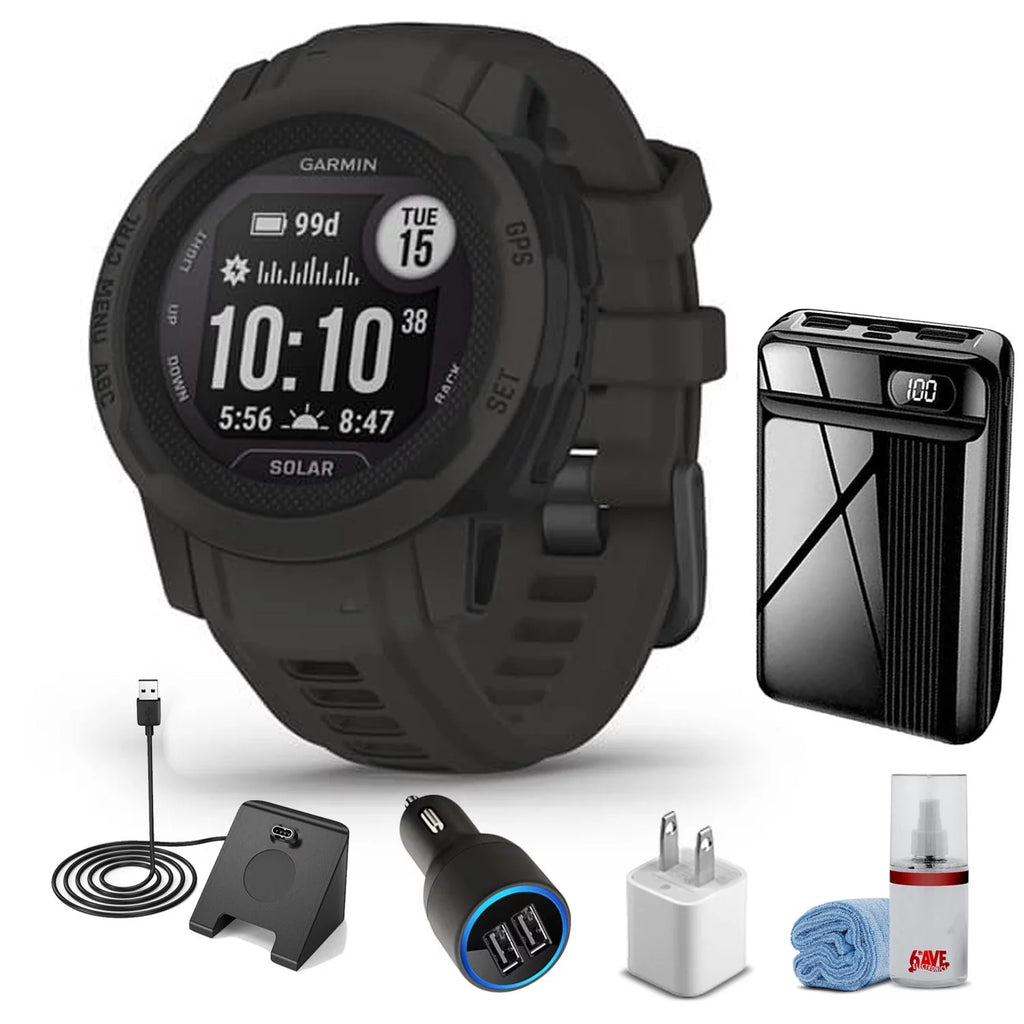 Instinct 2S Solar-Graphite With Pro Accessory Kit Y290