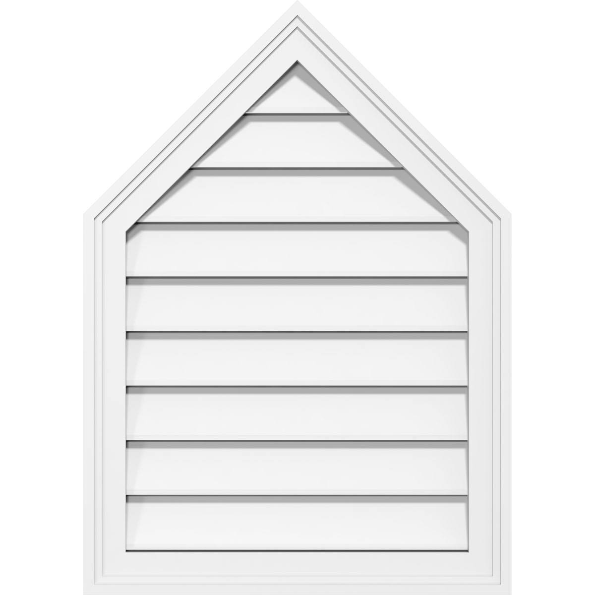 Peaked Top Surface Mount PVC Gable Vent R95101