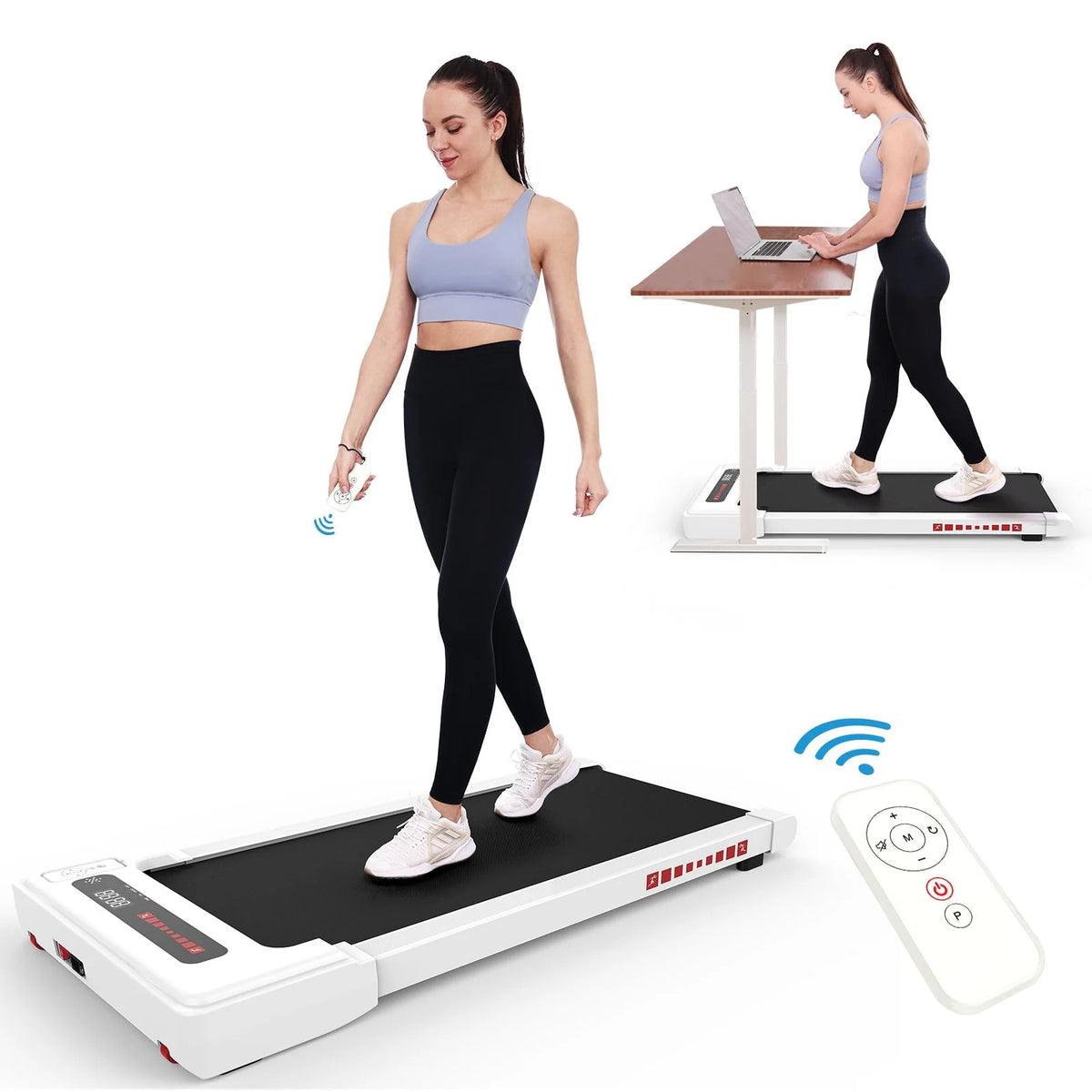 Walking Pad Treadmill 265 lbs Capacity with Remote Control K889