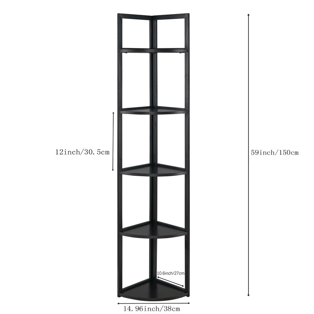 5 Tier Corner Bookcase T837731