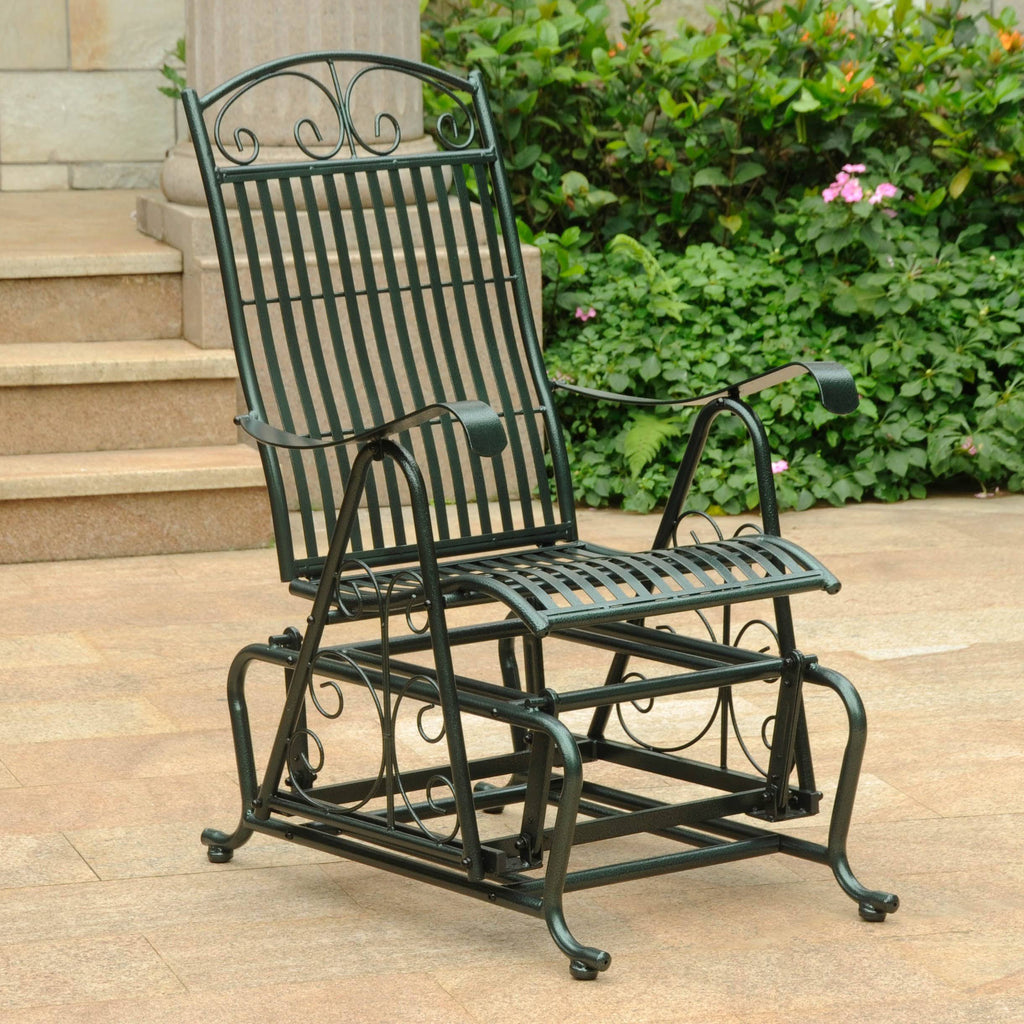 Rustic Brown Iron Glider X609