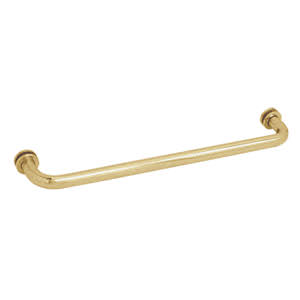 Satin Brass 24 inch Tubular Single-Sided Towel Bar S364