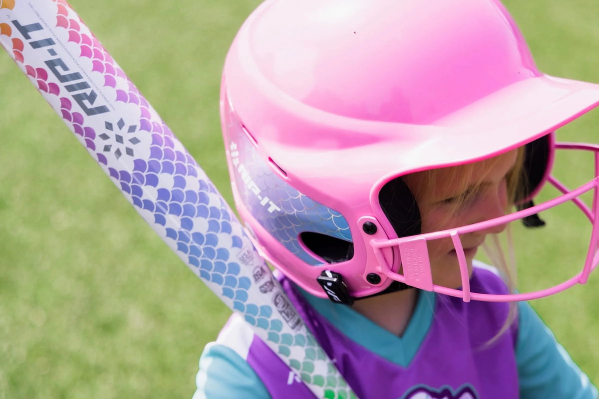 Aqua Purple Pink Fast-Pitch Bat 27 inch W345837