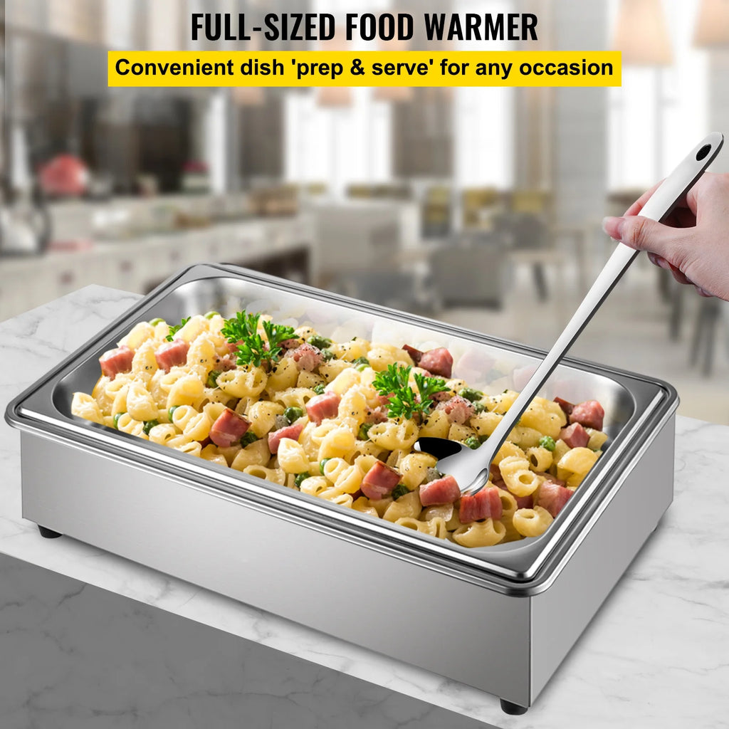 9.5 Quart Electric Stainless Steel Food Warmer with Lid E909280
