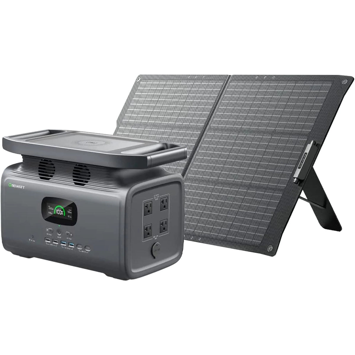 Portable Power Station 1512Wh 2000W Solar Generator N90617