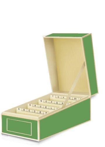 Business Card File Box with A to Z Dividers U110429