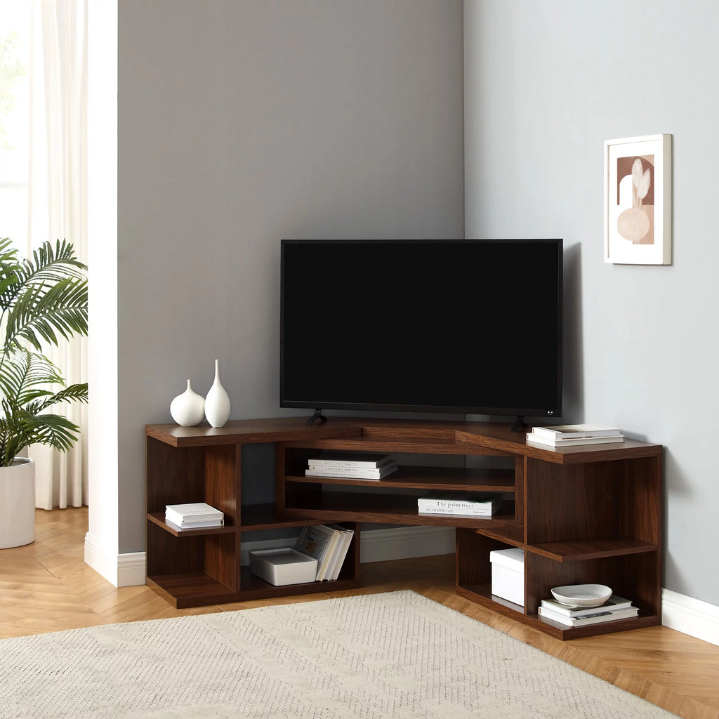 55” Extendable TV Stand, Dark Walnut I2026