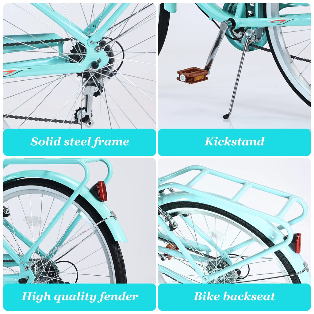 26 inch 7 speed Cruiser Bike E238