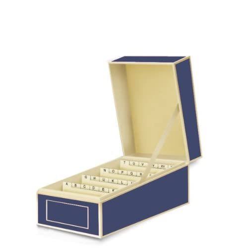 Business Card File Box with A to Z Dividers U110429