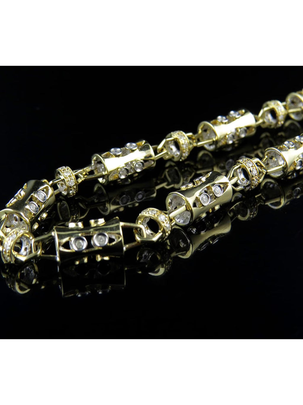 14k Yellow Gold Diamond Chain Necklace 30" Z453484