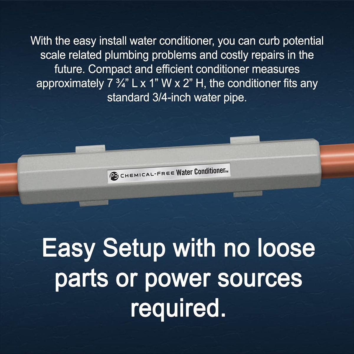 Chemical Free Water Conditioner for Standard 3/4-Inch Pipes Q48510