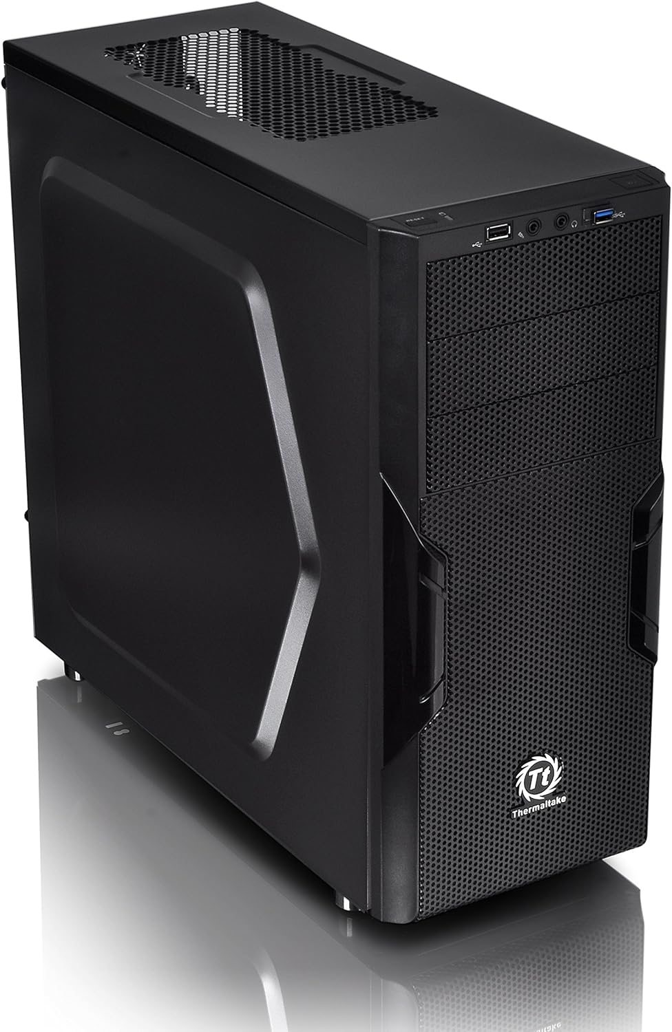 Tempered Glass RGB ATX Mid Tower Case with 120mm Rear Fan G3154