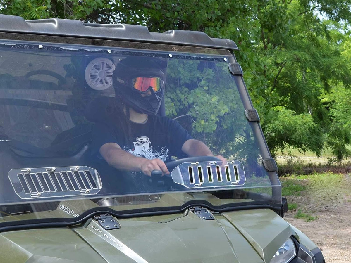 Vented Full Windshield for Polaris Ranger Full-Size 570 / Crew, 1/4 Thick Polycarbonate Q1986