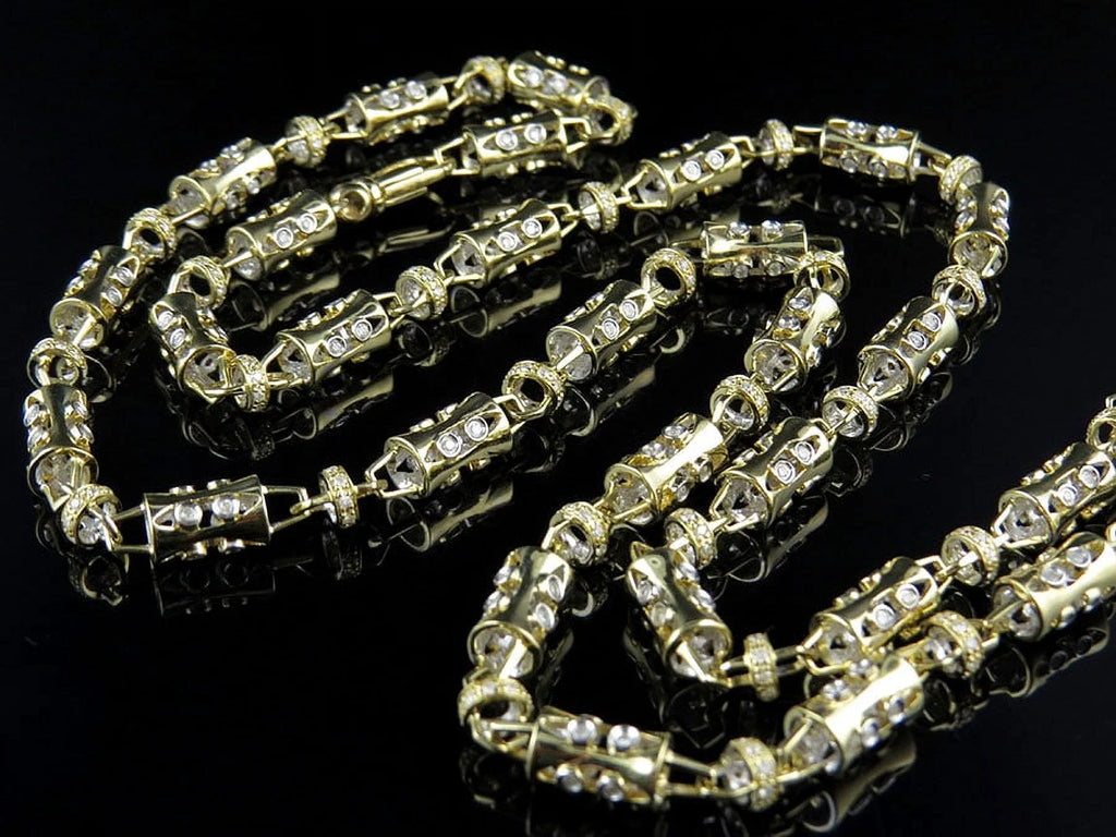 14k Yellow Gold Diamond Chain Necklace 30" Z453484