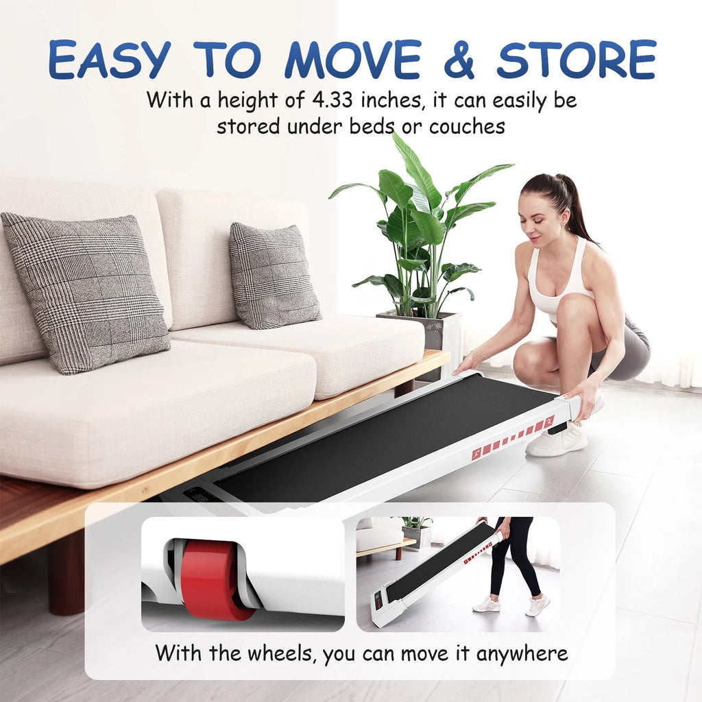 Walking Pad Treadmill 265 lbs Capacity with Remote Control K889