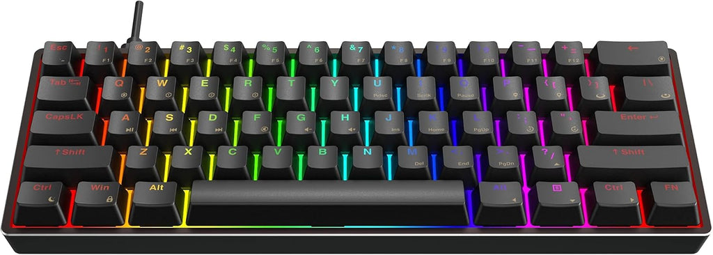 61 Keys Aluminum Case Hot Swappable Mechanical Keyboard T98053