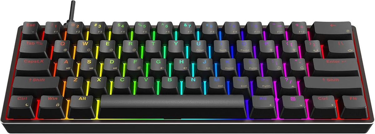 61 Keys Aluminum Case Hot Swappable Mechanical Keyboard T98053