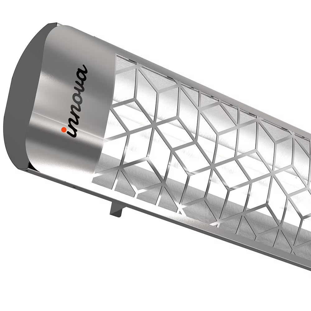 5000 Watt Electric Infrared Dual Element Heater, Stainless Steel Finish, Outdoor Wall Mount Q13202