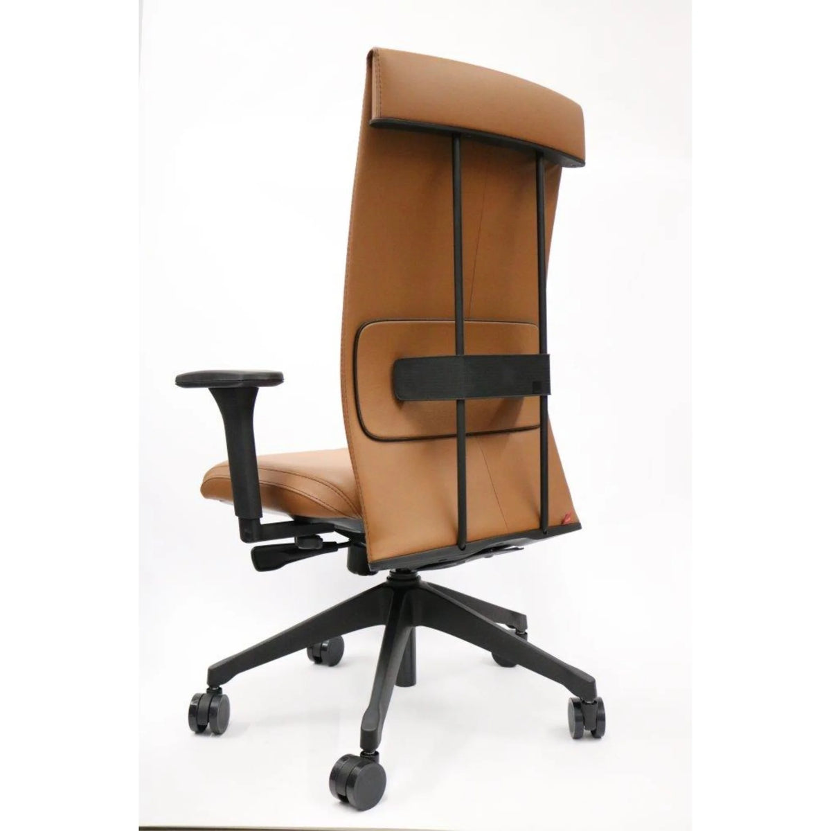 Camel Leather Office Chair J7365