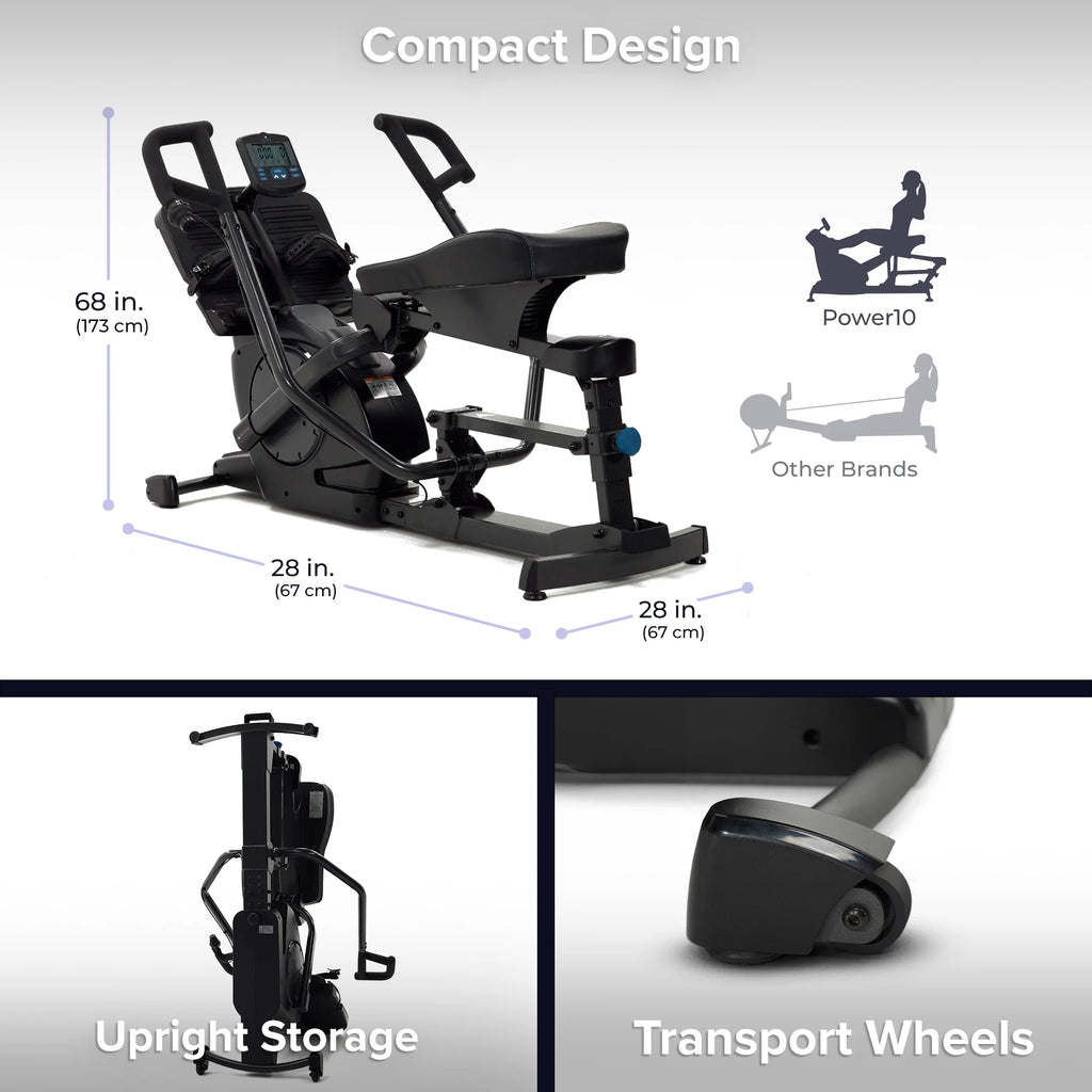 Elliptical Rower Resistance Workout Machine U3367
