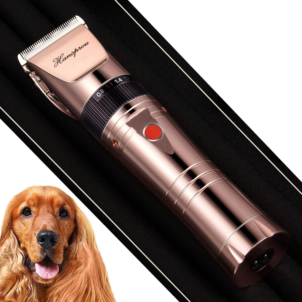 Dog Shaver Clippers with Guard Combs Brush Pack of 2 M41144