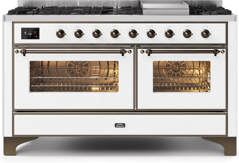 White Dual Fuel Natural Gas Range F964